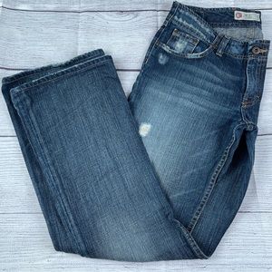 BKE 31.5”ins Flare Harlow Distressed Jeans sz29